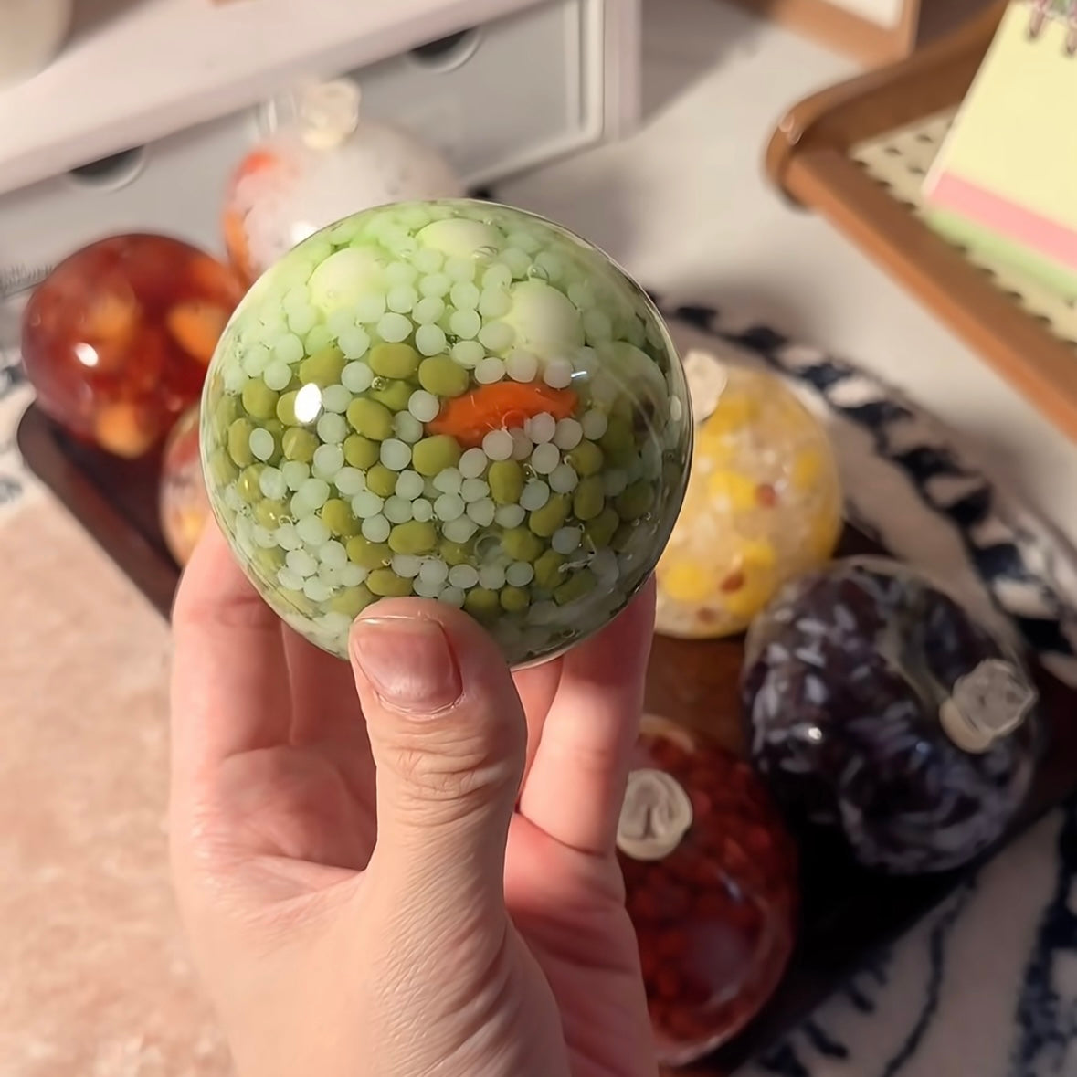 Rice Ball Collection Stress Ball Squishy Stress Relief Decompression Toy - Zip-tie Closure – product image 10