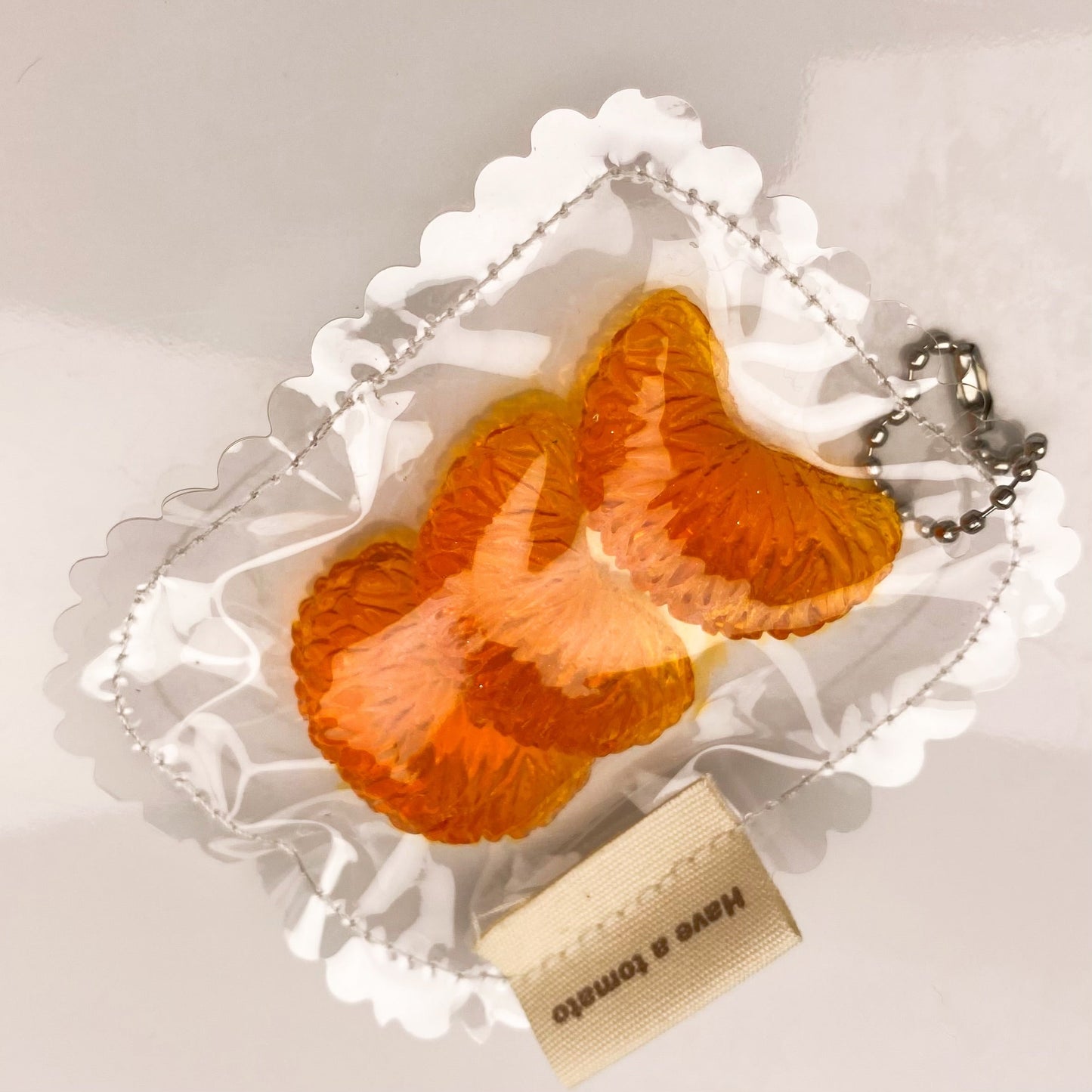 3pcs Handmade Transparent Mini Orange Taba Squishy Toy – product image 4