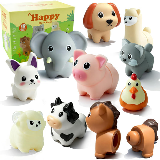 10-Piece Montessori Farm Animal Matching Set