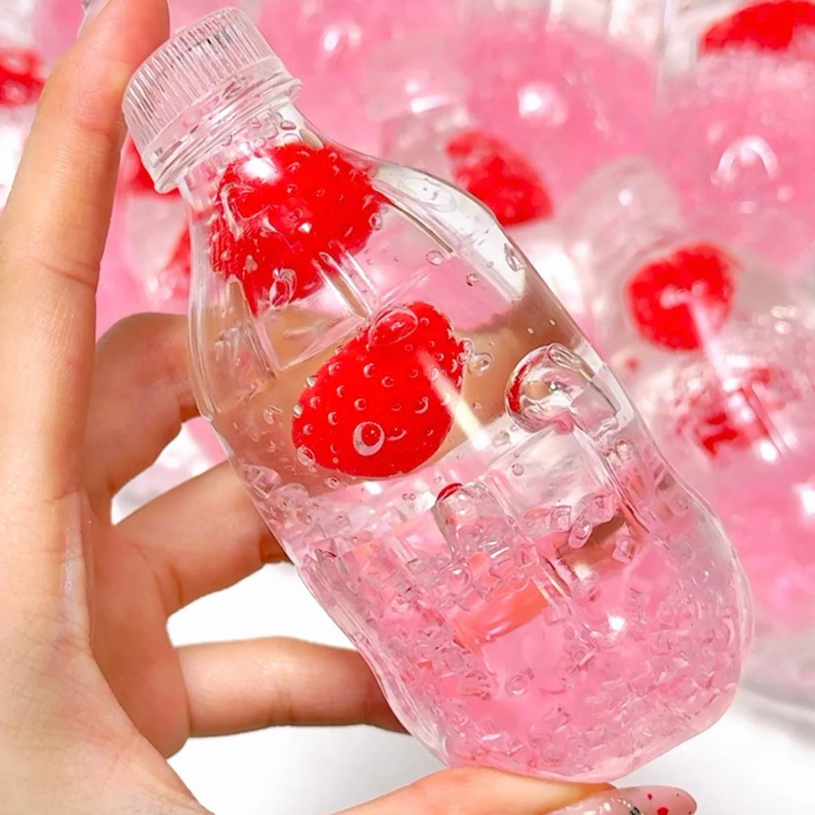 Handmade Strawberry / Blueberry Sparkling Water Stress Ball – product image 2