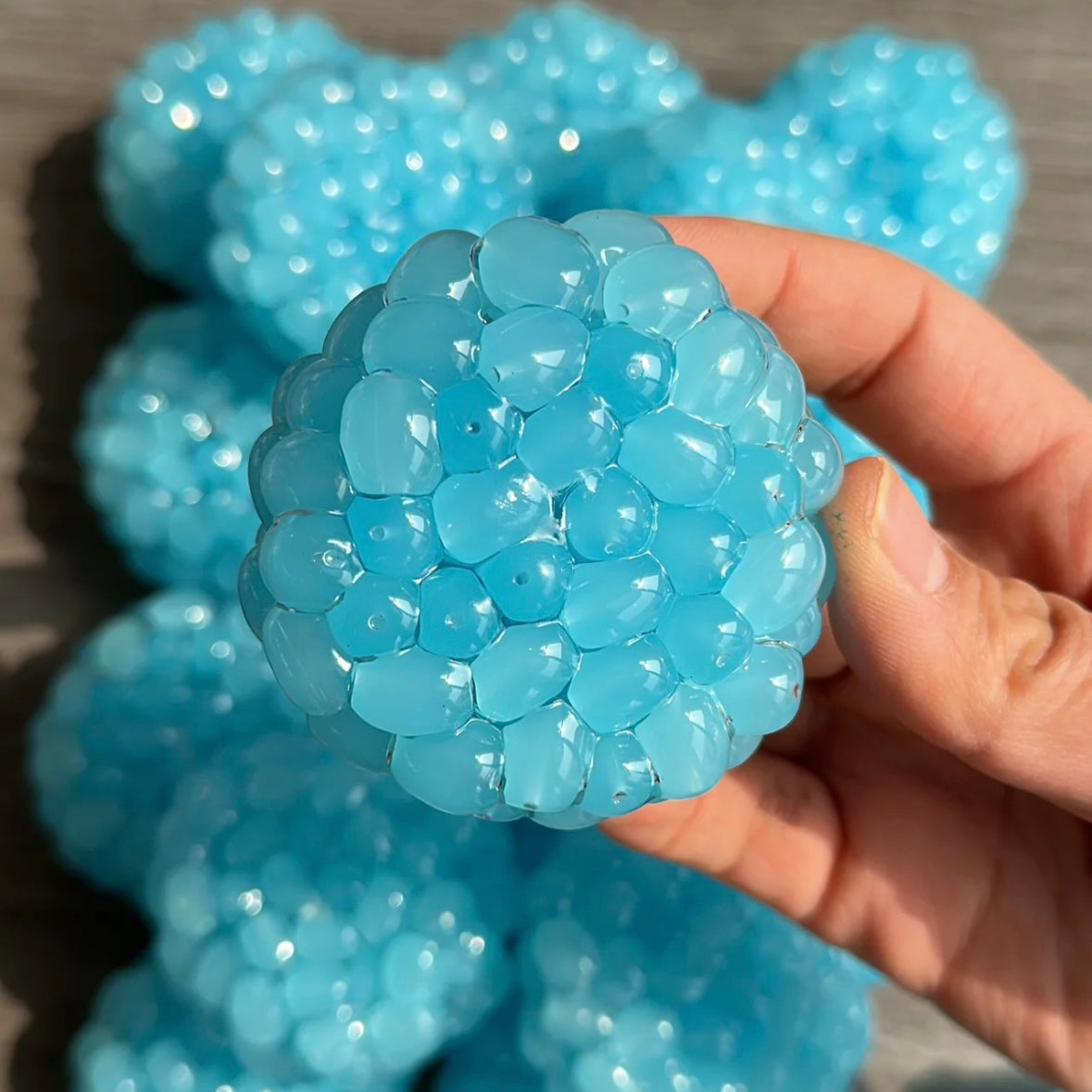 Blue or Pink or Green or White Handmade Stress Balls – product image 5