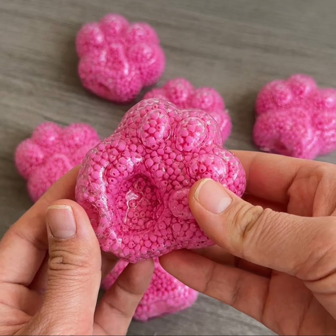 Rose Cat's Paw Handmade Stress Balls – product image 4