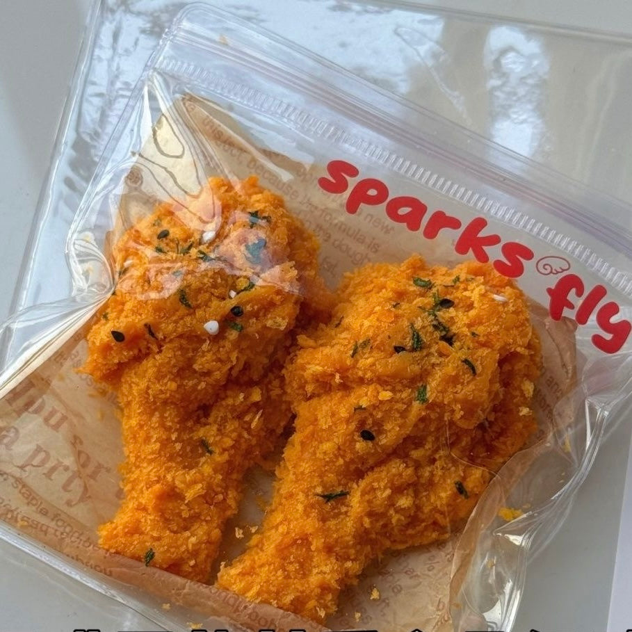 60g Fried Chicken Drumstick Taba Squishy Toy – product image 3