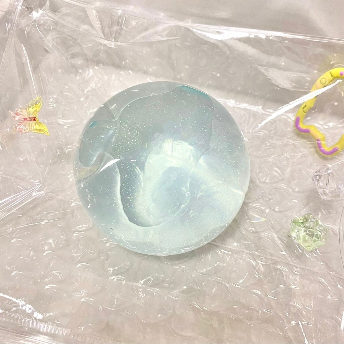 Handmade Transparent Stress Ball Taba Squishy Toy with Freebie – product image 33