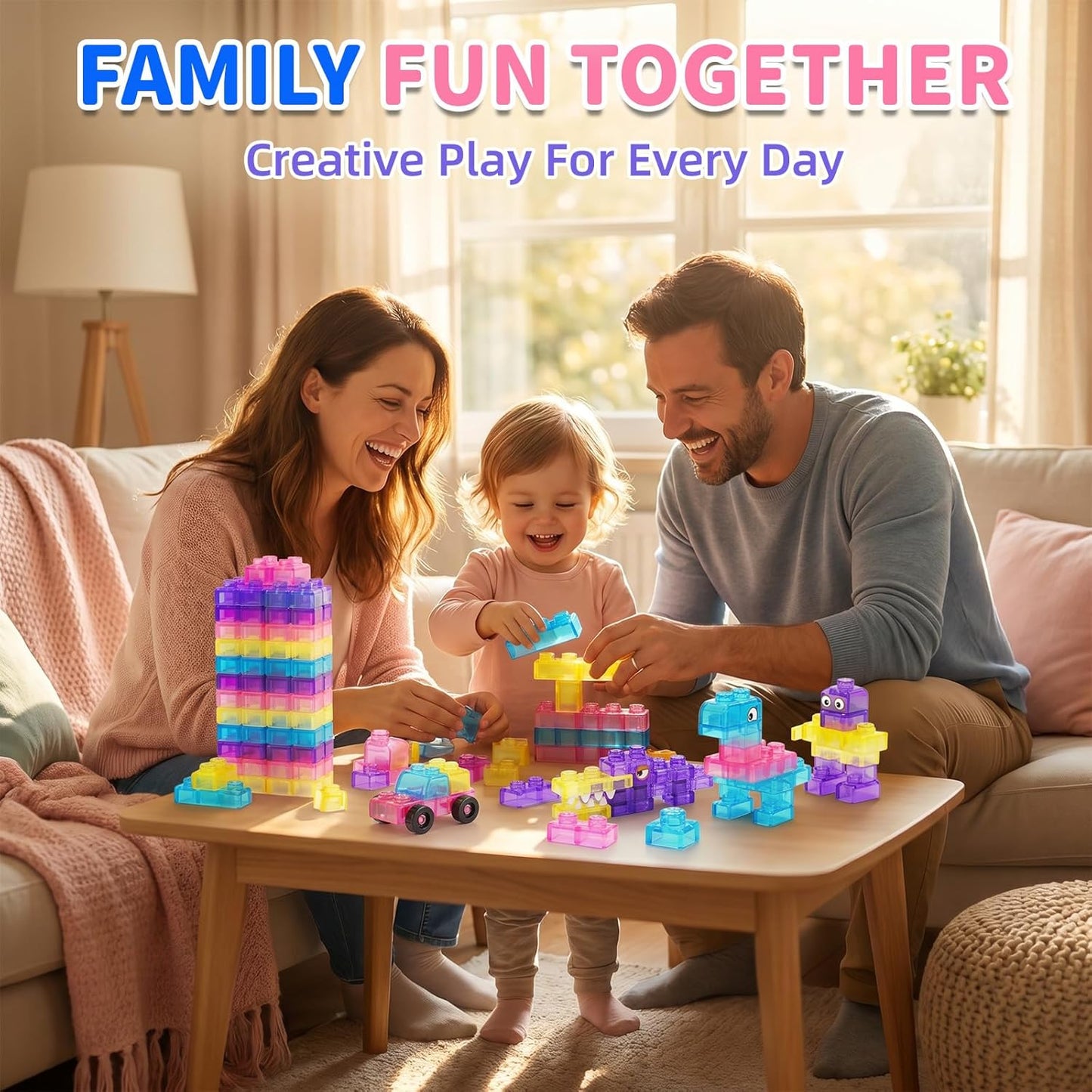 40-Piece Gummy Squishy Building Blocks