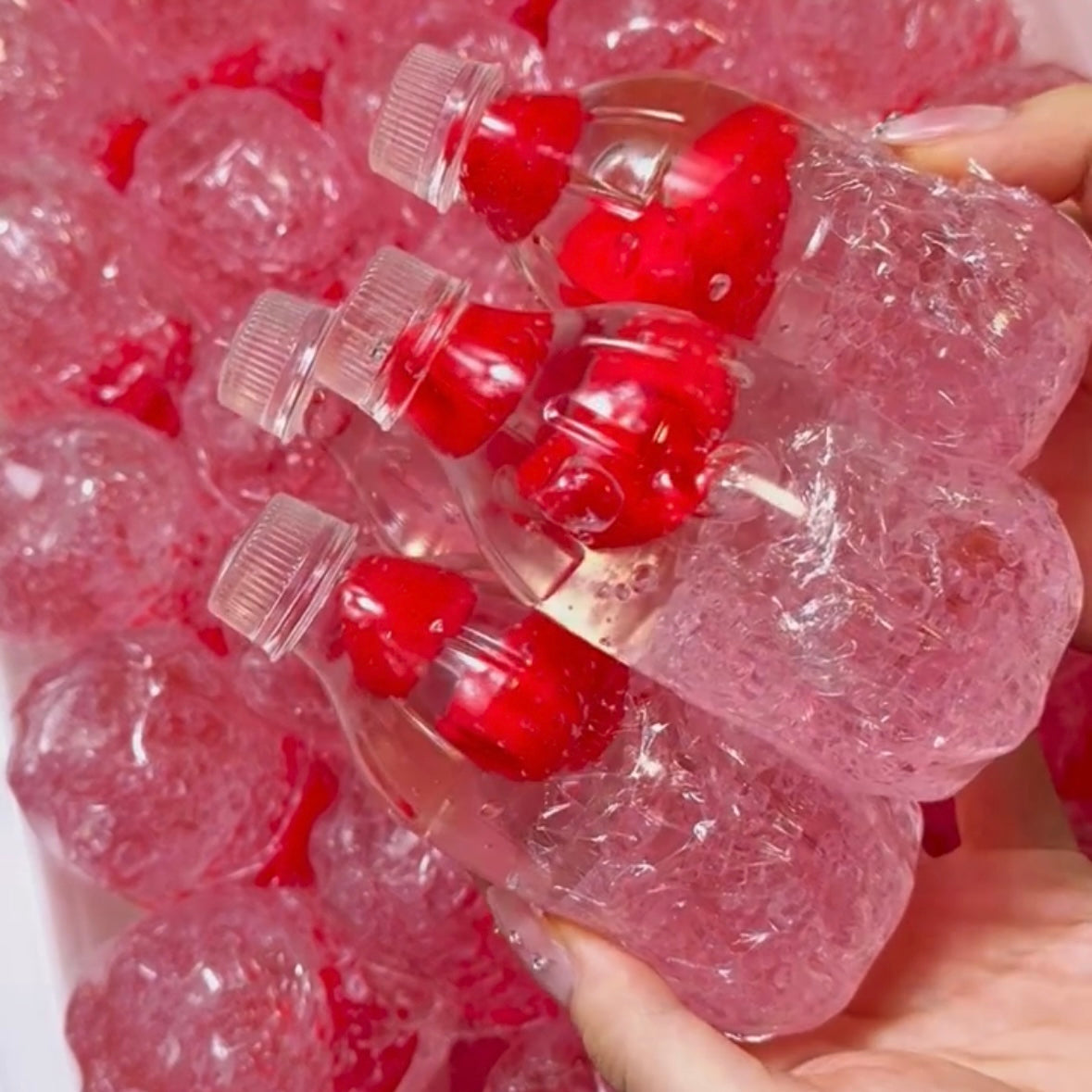 Handmade Strawberry / Blueberry Sparkling Water Stress Ball – product image 8