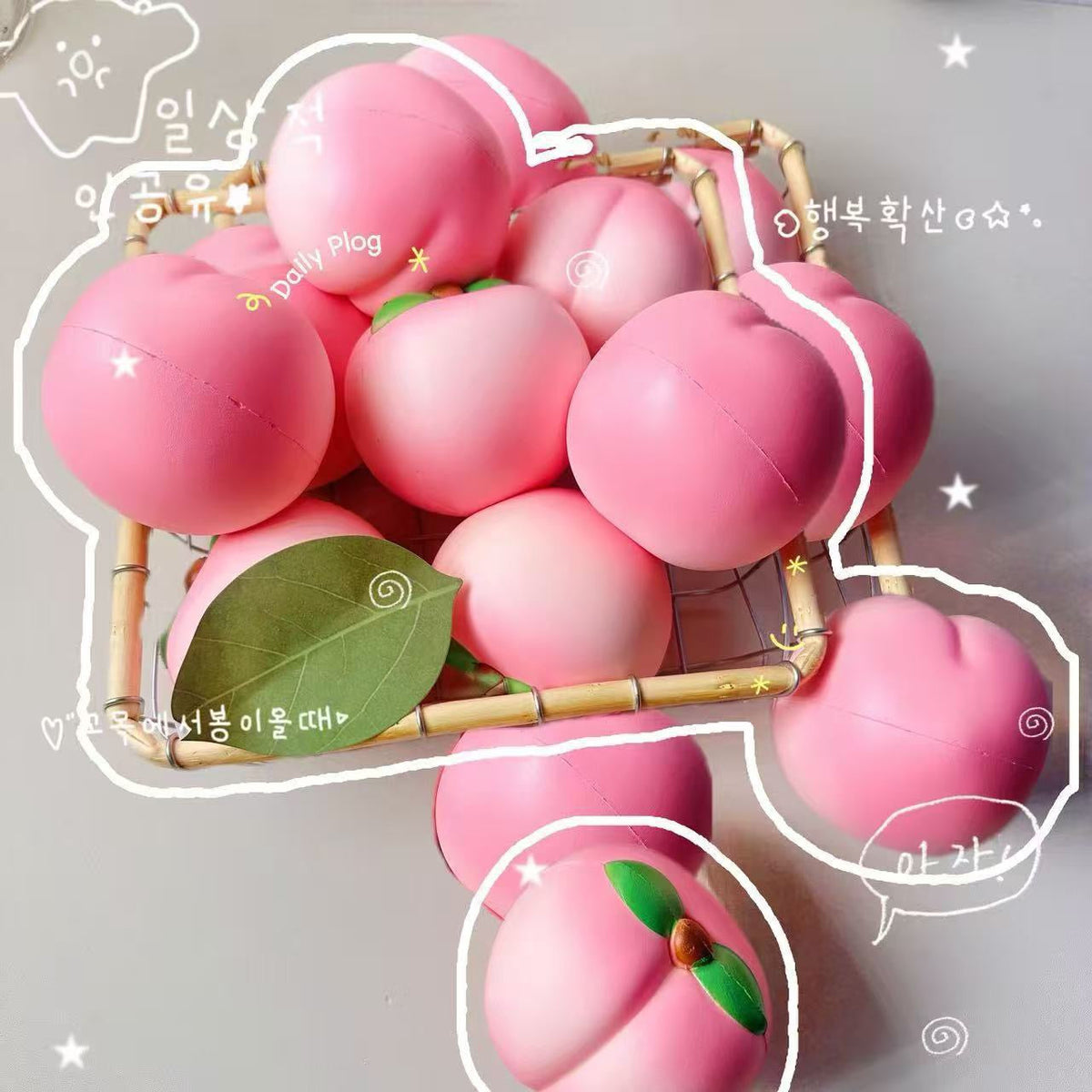 Slow Rising Squishy Peach Stress Relief Decompression Toy – product image 3