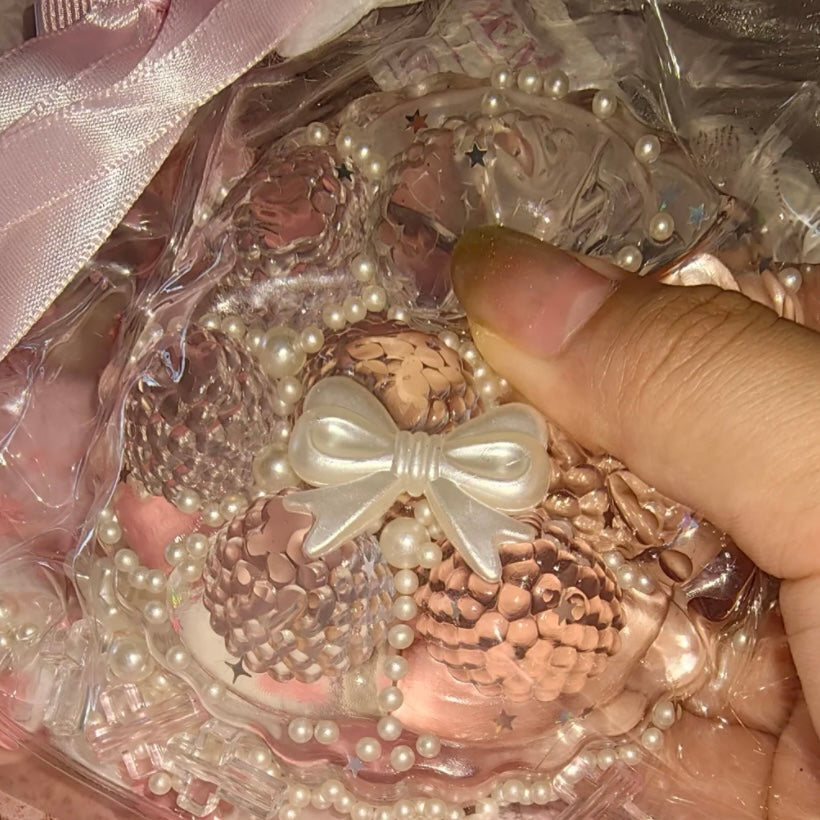 Transparent Strawberry Tart Taba Squishy Toy – product image 4