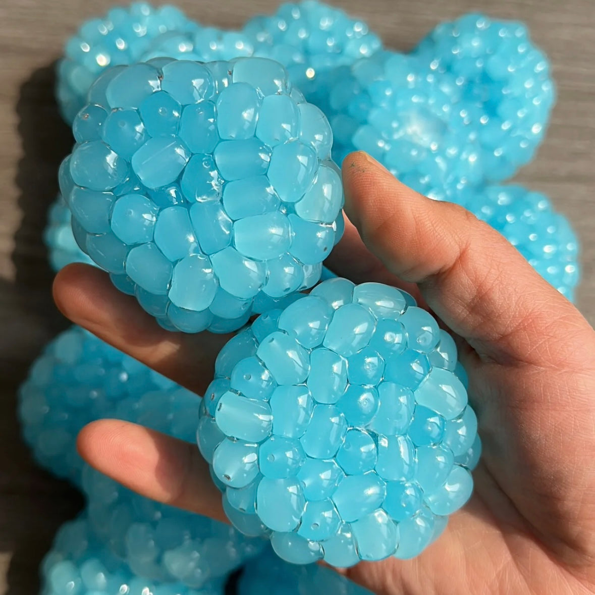 Blue or Pink or Green or White Handmade Stress Balls – product image 15