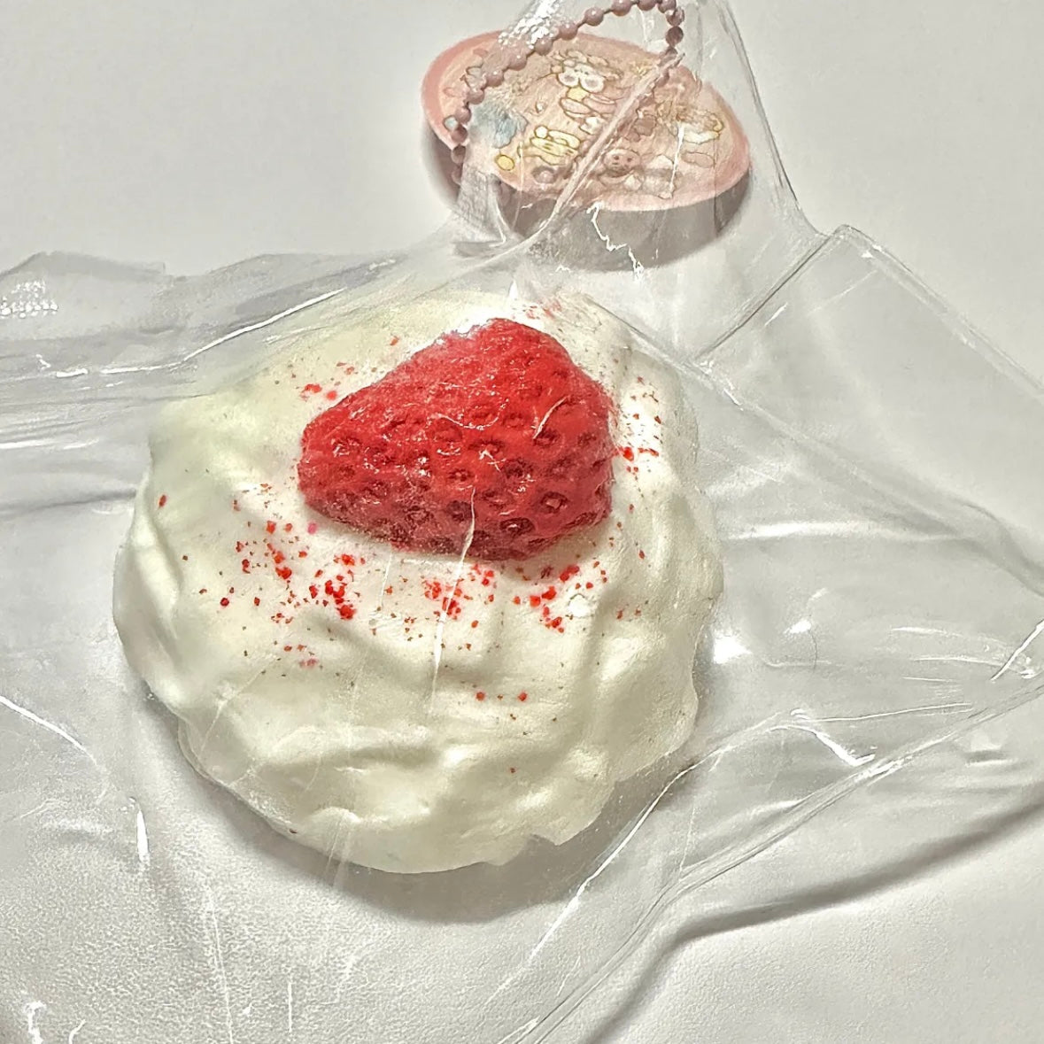 Handmade Silicone Strawberry Milk Shell Squishy Toy – product image 2