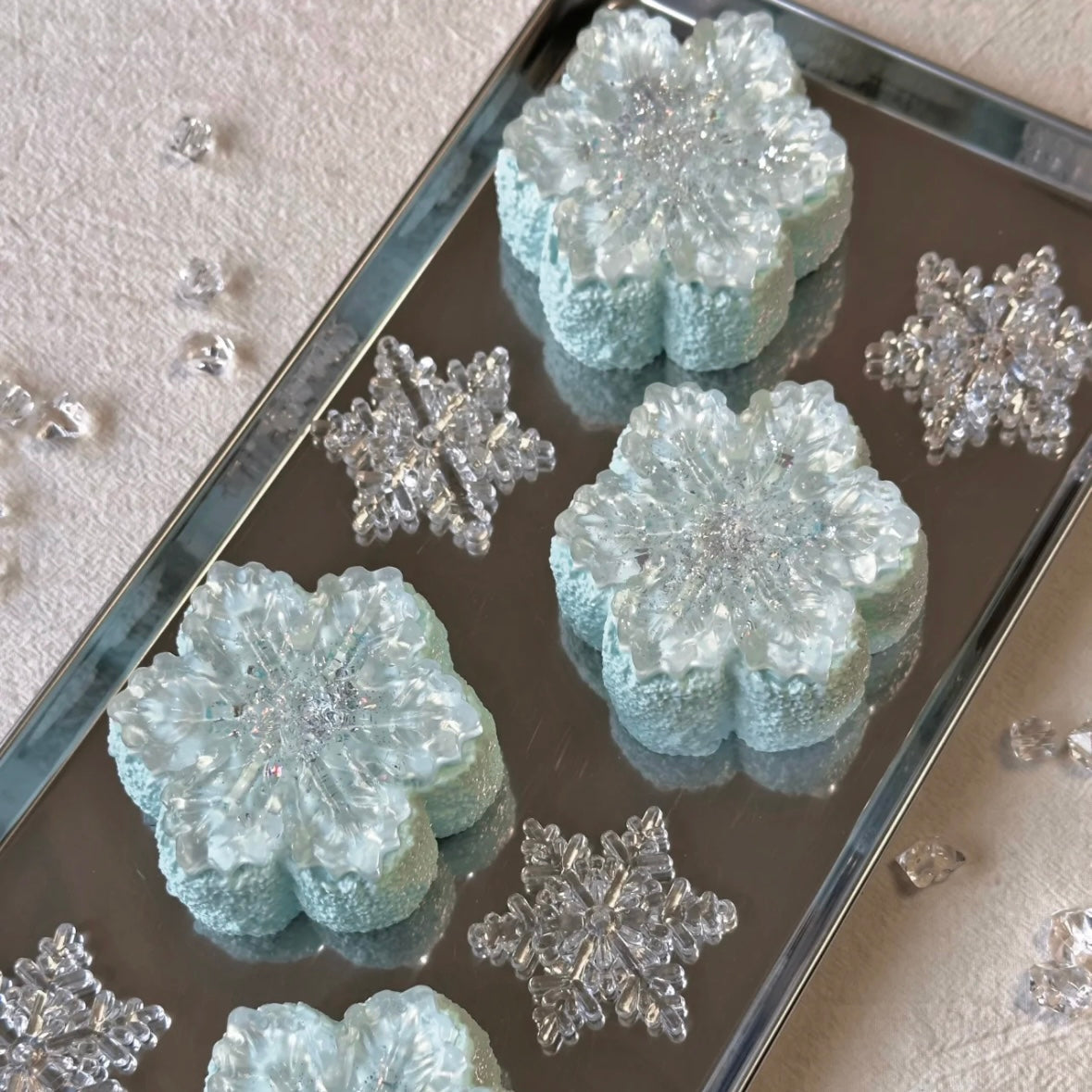 Transparent Snowflower Taba Squishy Toy – product image 5