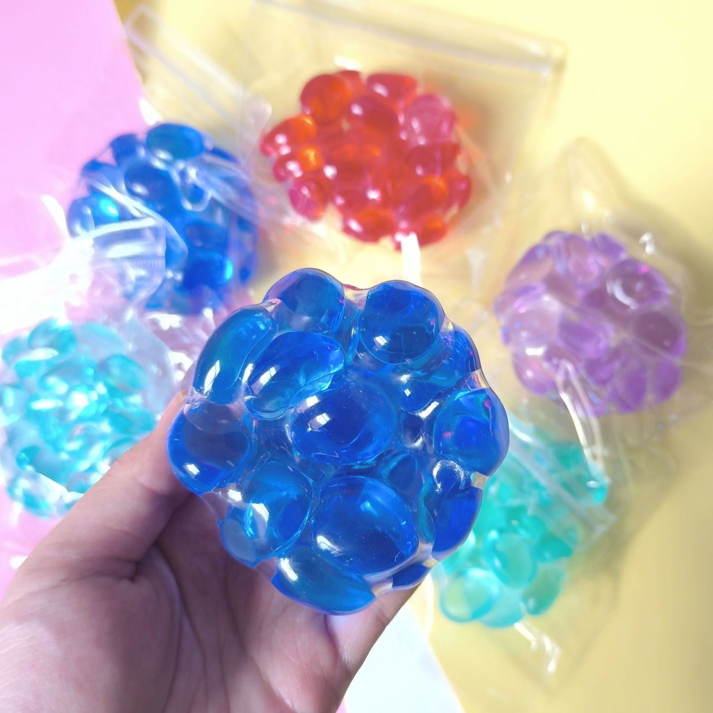 Handmade Stress Balls — Green / Purple / Blue – product image 5