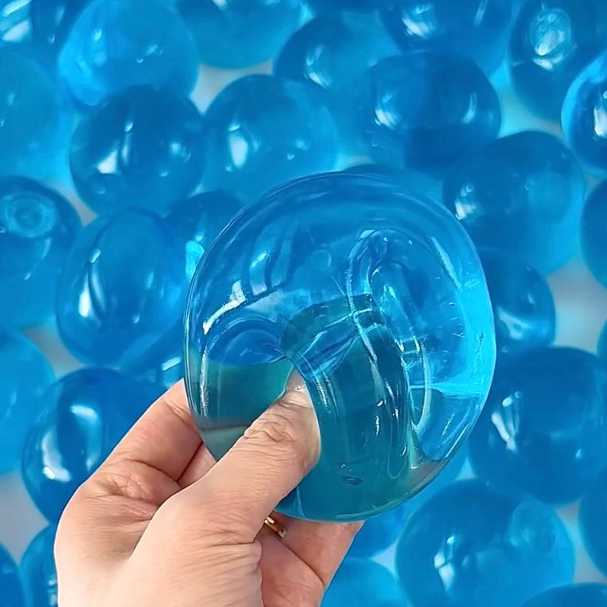 Vaseline Stress Ball Squishy Stress Relief Decompression Toy — Transparent / Lavender Purple / Lake Blue & More – product image 5
