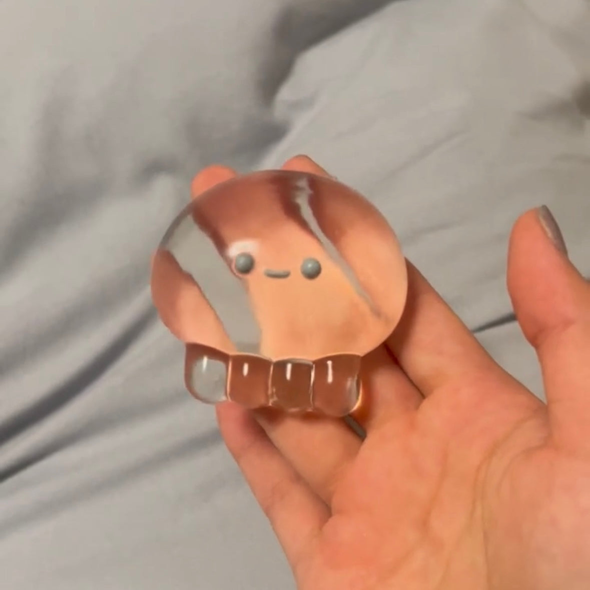 60g Handmade Transparent Jellyfish Octopus Taba Squishy Toy – product image 2