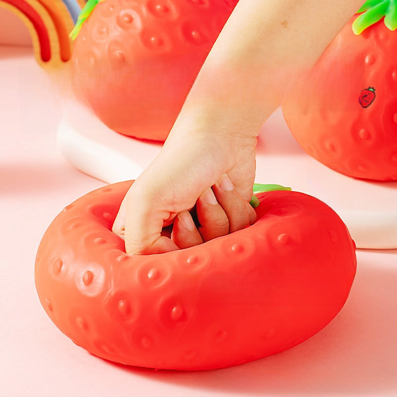 Jumbo Strawberry Fast Rebound Squishy