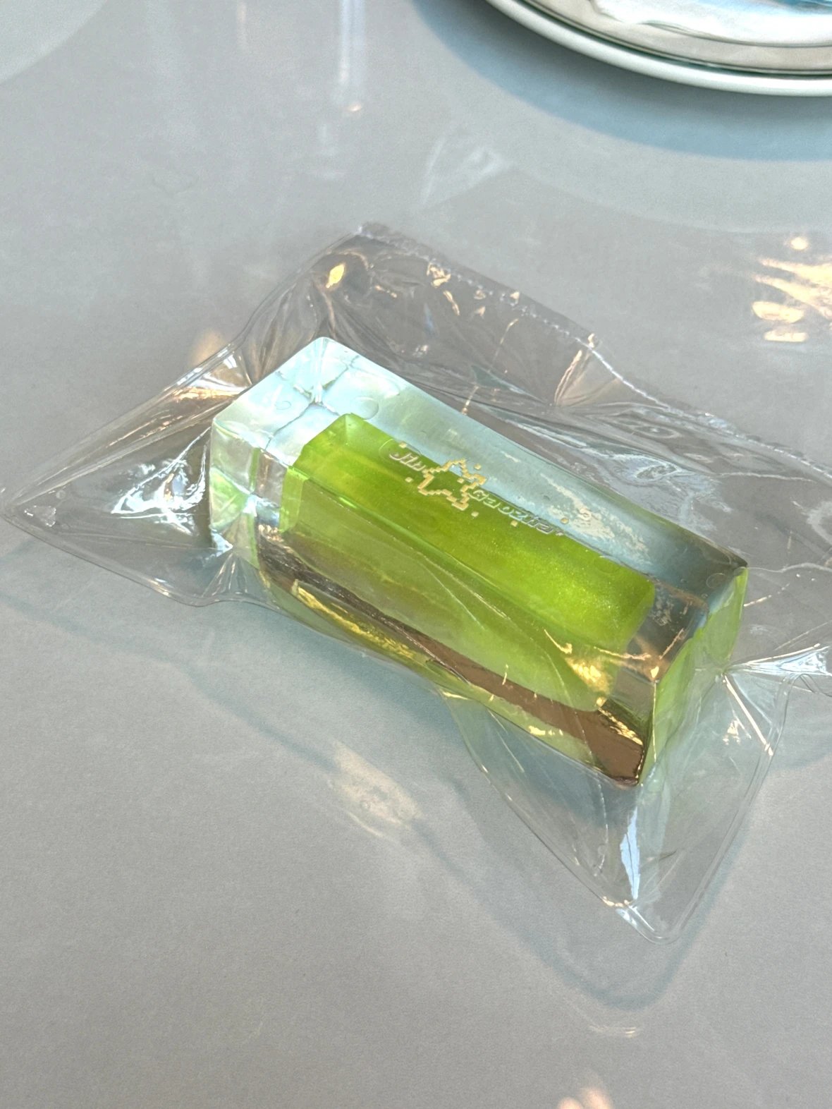 Transparent Handmade Rectangle Ice Cube Taba Squishy Toy – product image 3