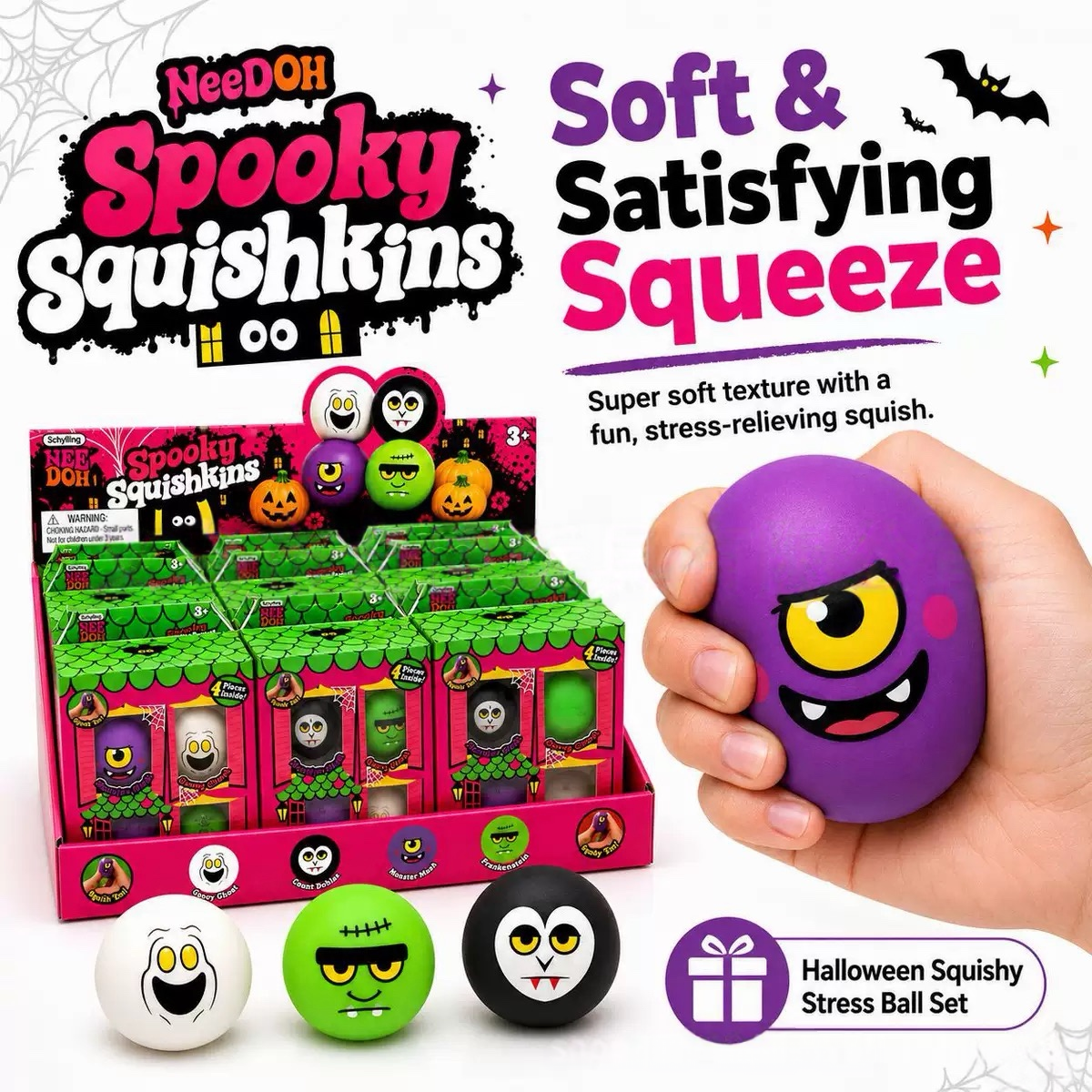 Halloween Ghost Squishy — Spooky Stress Relief Squeeze Toy – product image 2