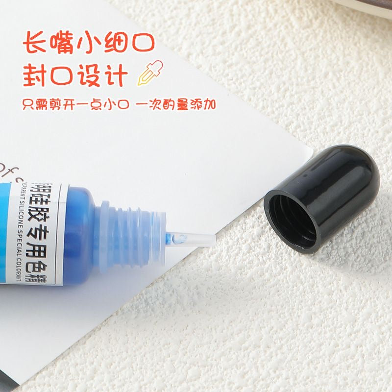 8 Colors Transparent Silicone Color Dye for Squishy Silicone-10g Each – product image 4