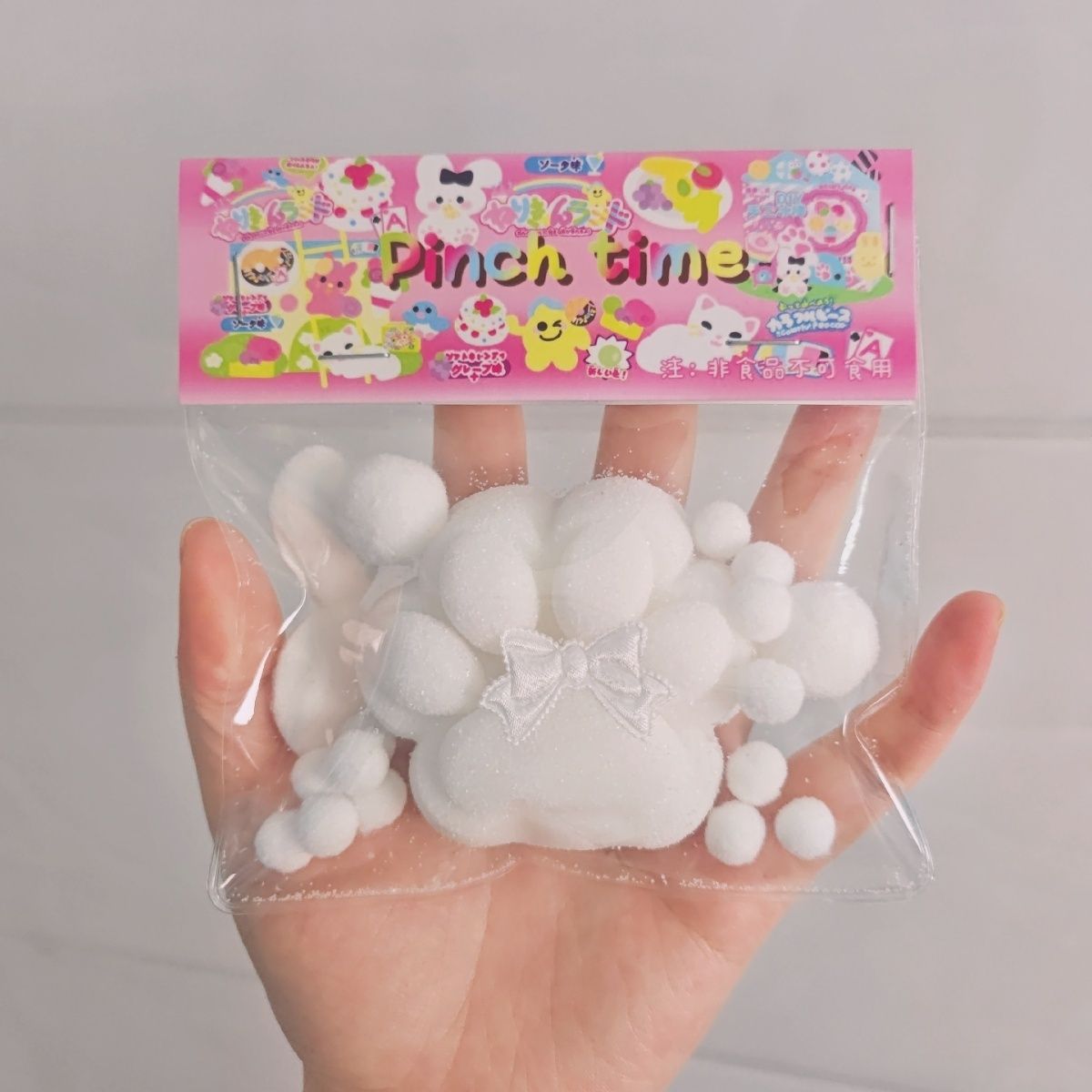 Handmade White Squishy Cute Cat’s Paw Taba Squishy Toy – product image 3