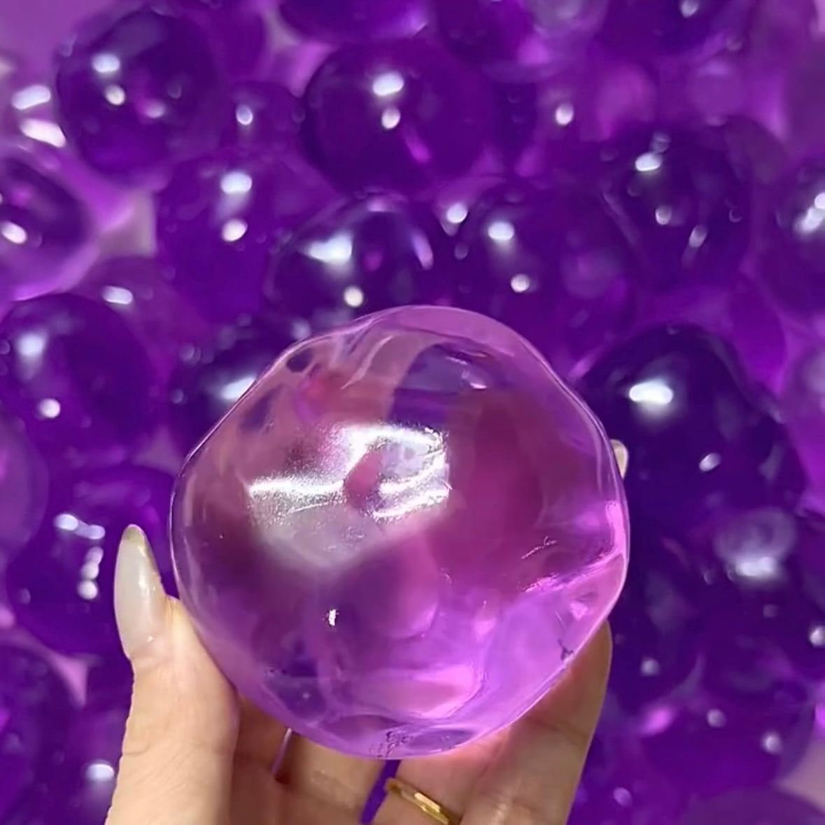 Vaseline Stress Ball Squishy Stress Relief Decompression Toy — Transparent / Lavender Purple / Lake Blue & More – product image 11