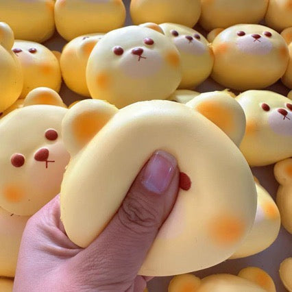 Slow Rising Squishy Bear Head Stress Relief Decompression Toy — 1pc / 2pcs – product image 3