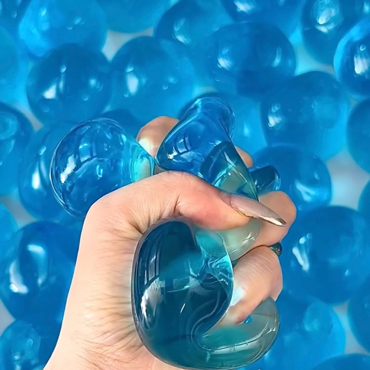 Vaseline Stress Ball Squishy Stress Relief Decompression Toy — Transparent / Lavender Purple / Lake Blue & More – product image 6