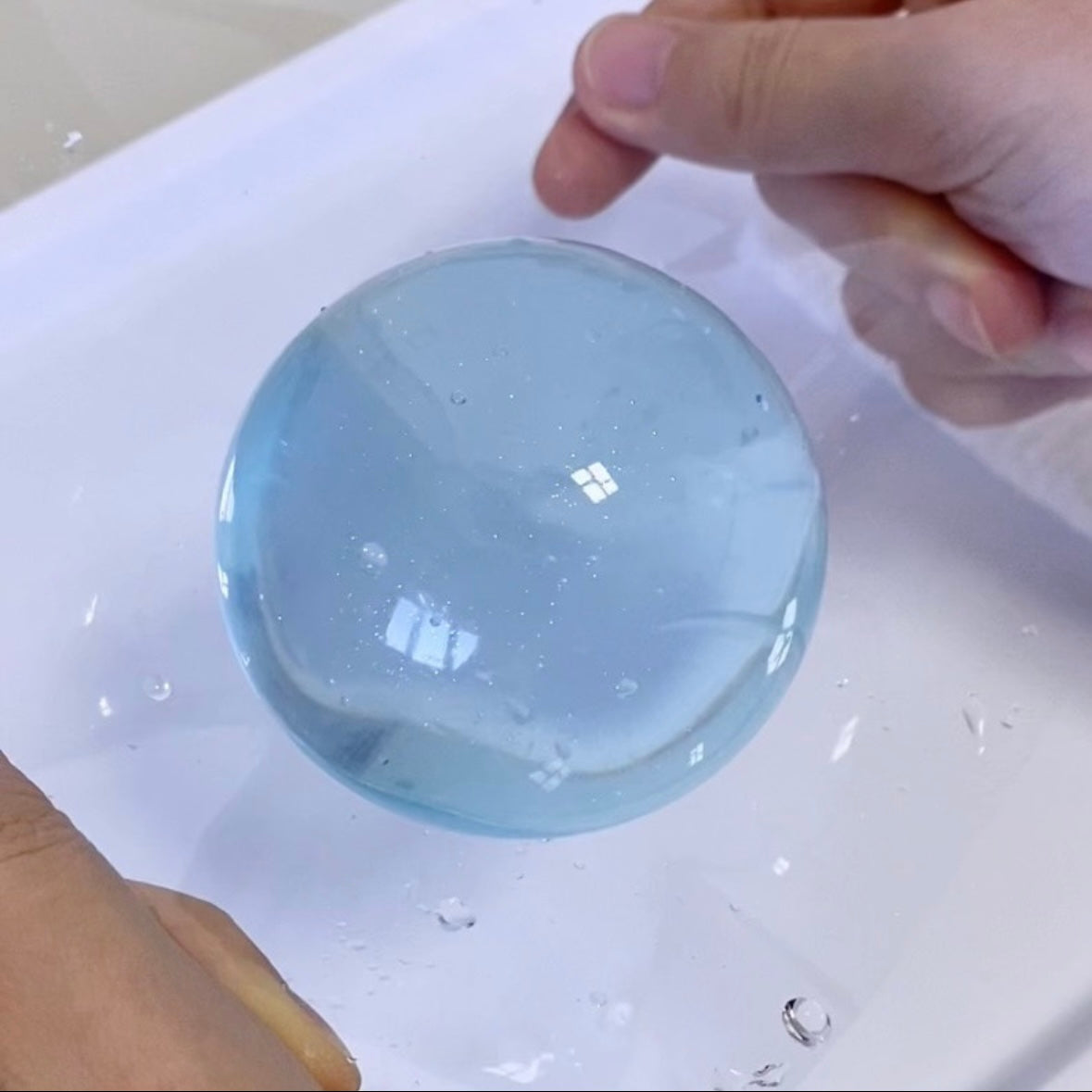 Handmade Transparent Stress Ball Taba Squishy Toy with Freebie – product image 18