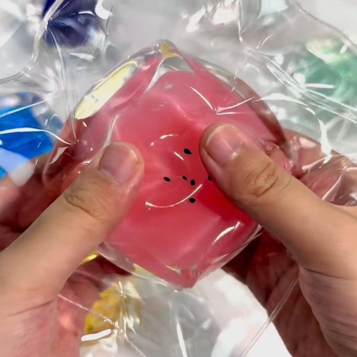 Transparent Watermelon Ice Cube Taba Squishy Toy – product image 7