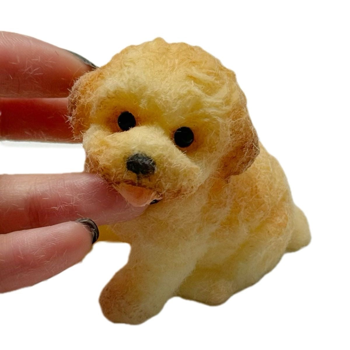 Handmade Silicone Squishy Super Mini Puppy Bichon Frise – product image 4