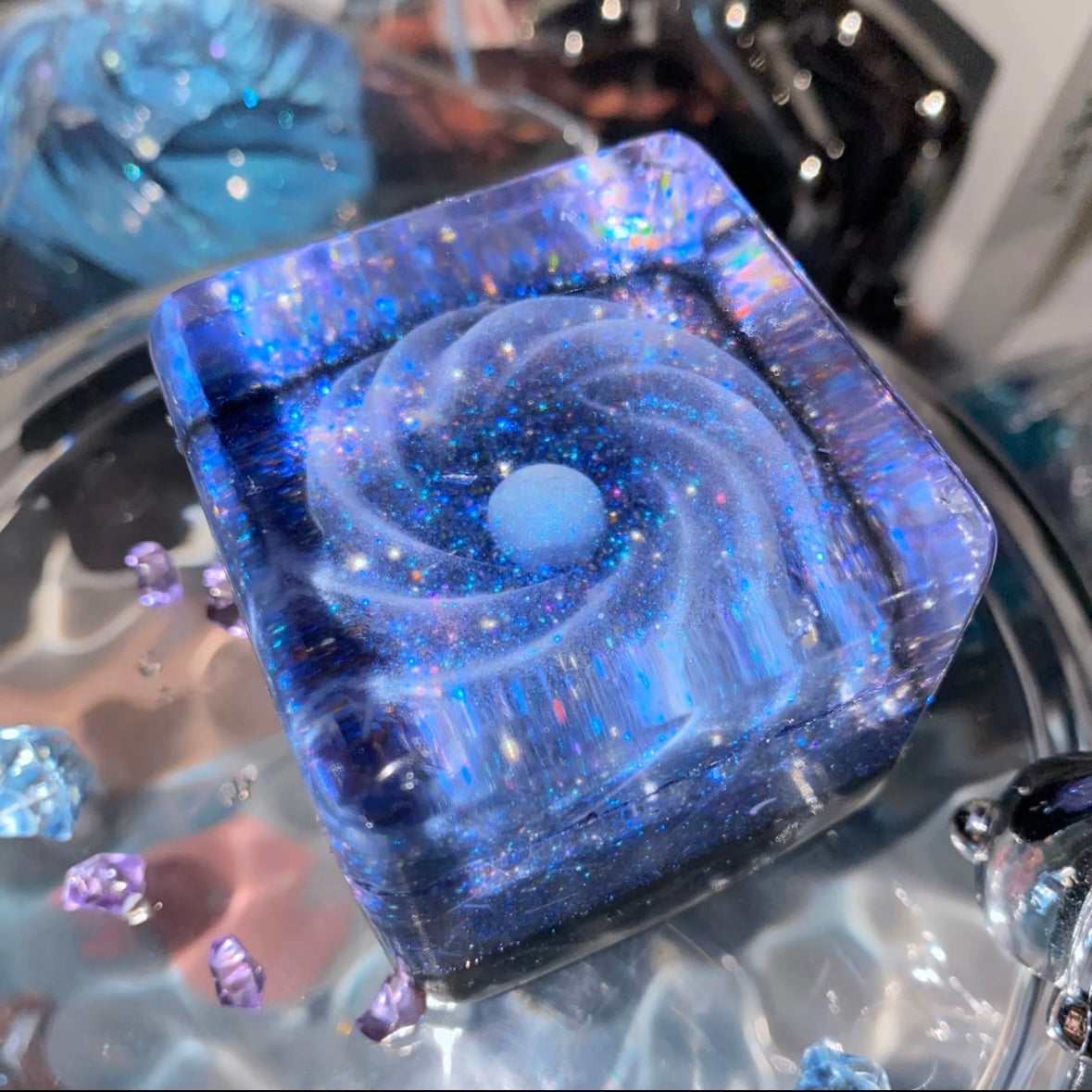 Transparent Handmade Cosmic Cube Taba Squishy Toy – product image 2