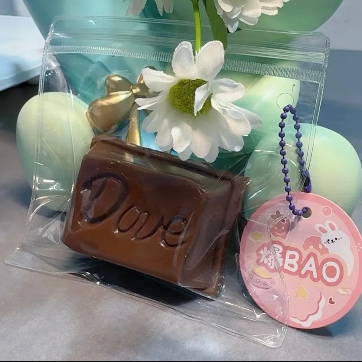 DOVE Chocolate Stress Relief Taba Squishy Toy – product image 5