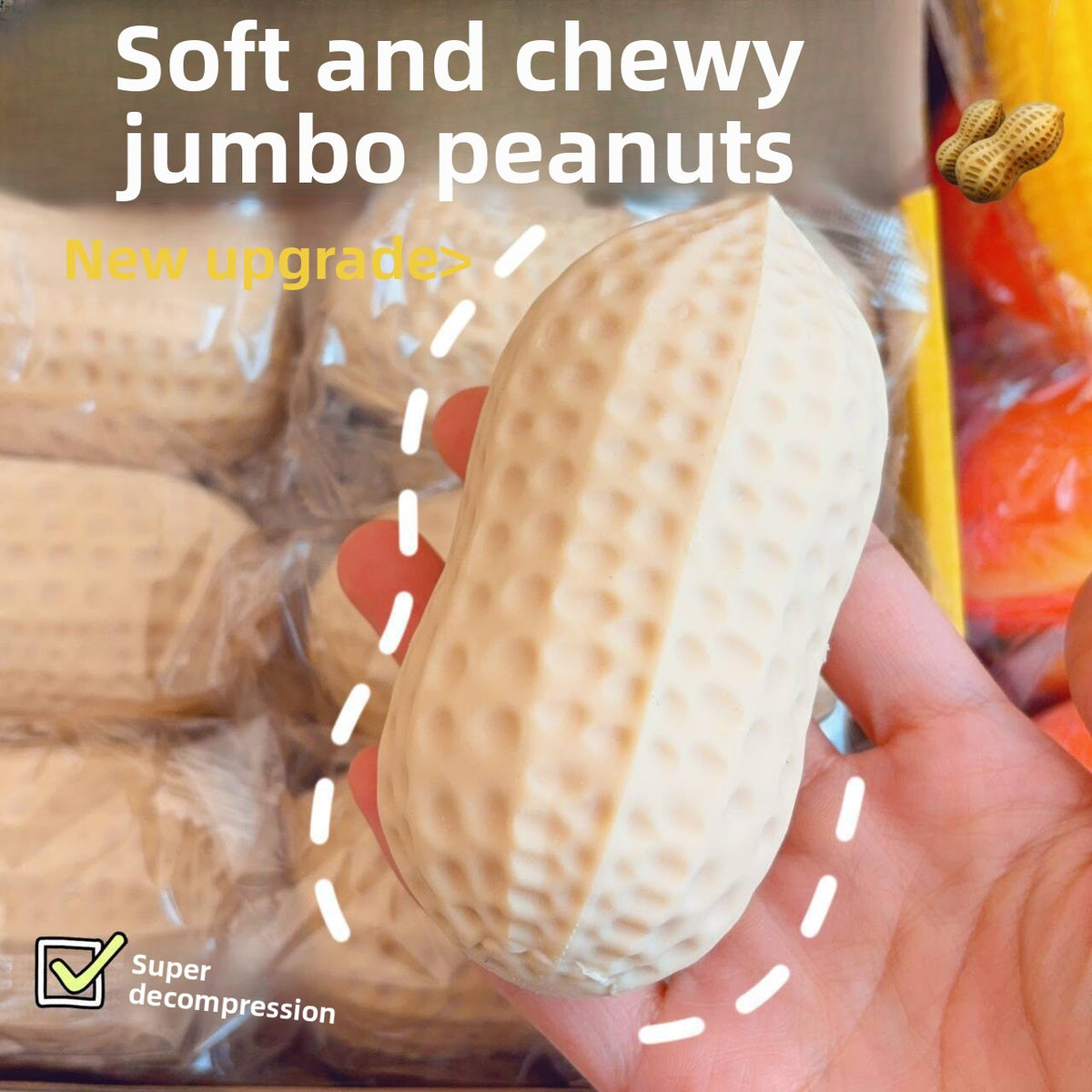 Jumbo Peanut Slow Rise Squishy – product image 6