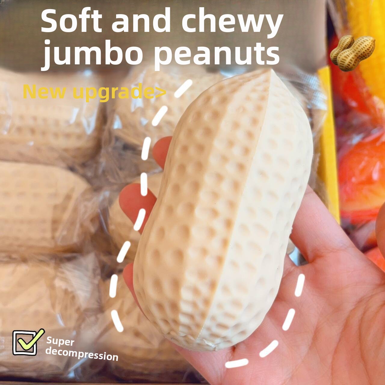 Jumbo Peanut Slow Rise Squishy – product image 6