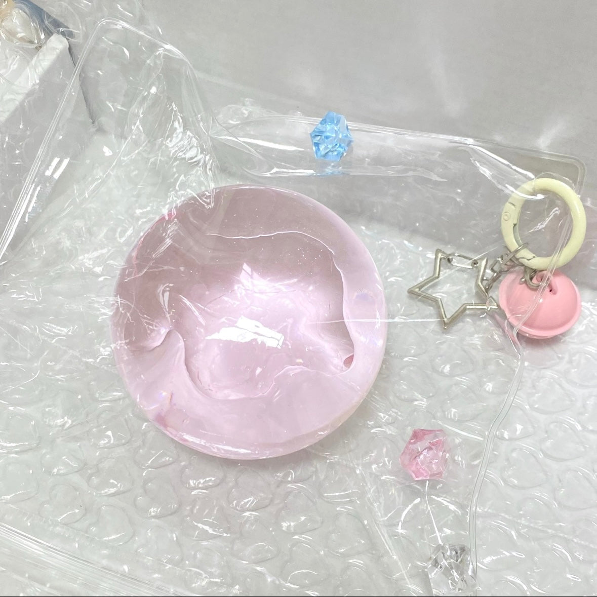 Handmade Transparent Stress Ball Taba Squishy Toy with Freebie – product image 8