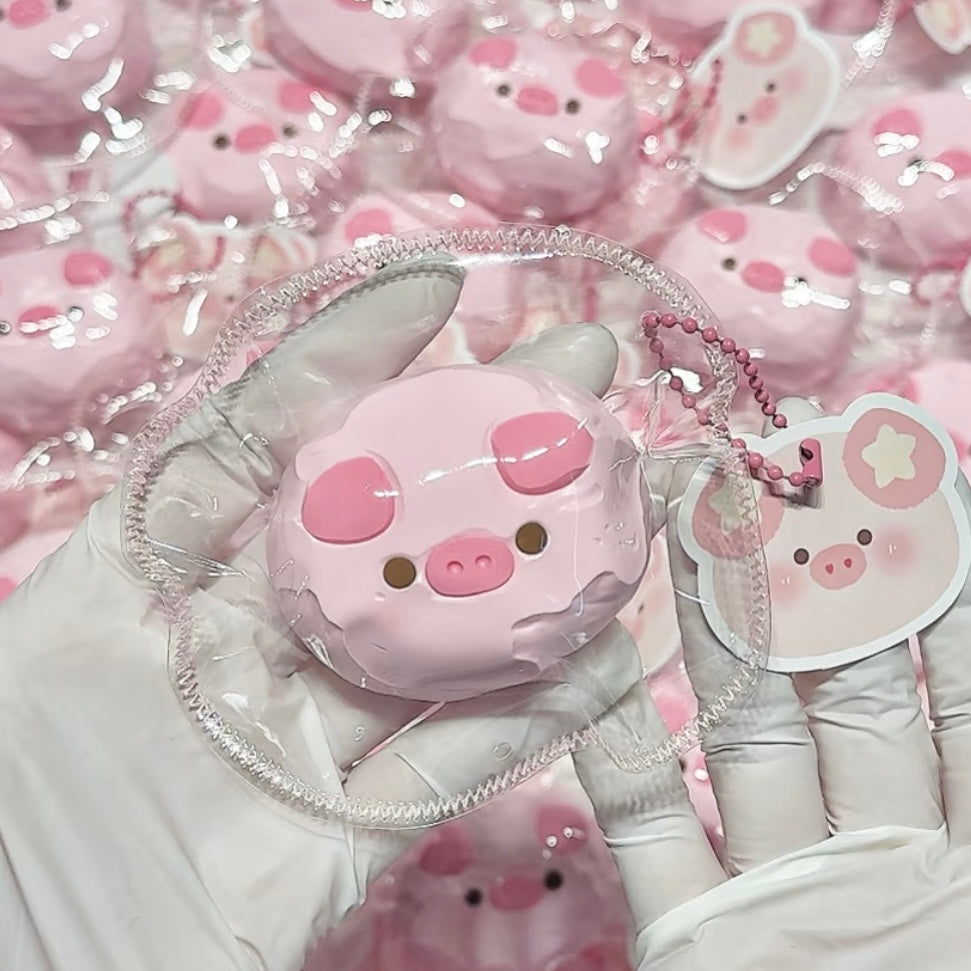 Handmade Pink Pig Taba Squishy Toy — 1pc / 2pcs – product image 3