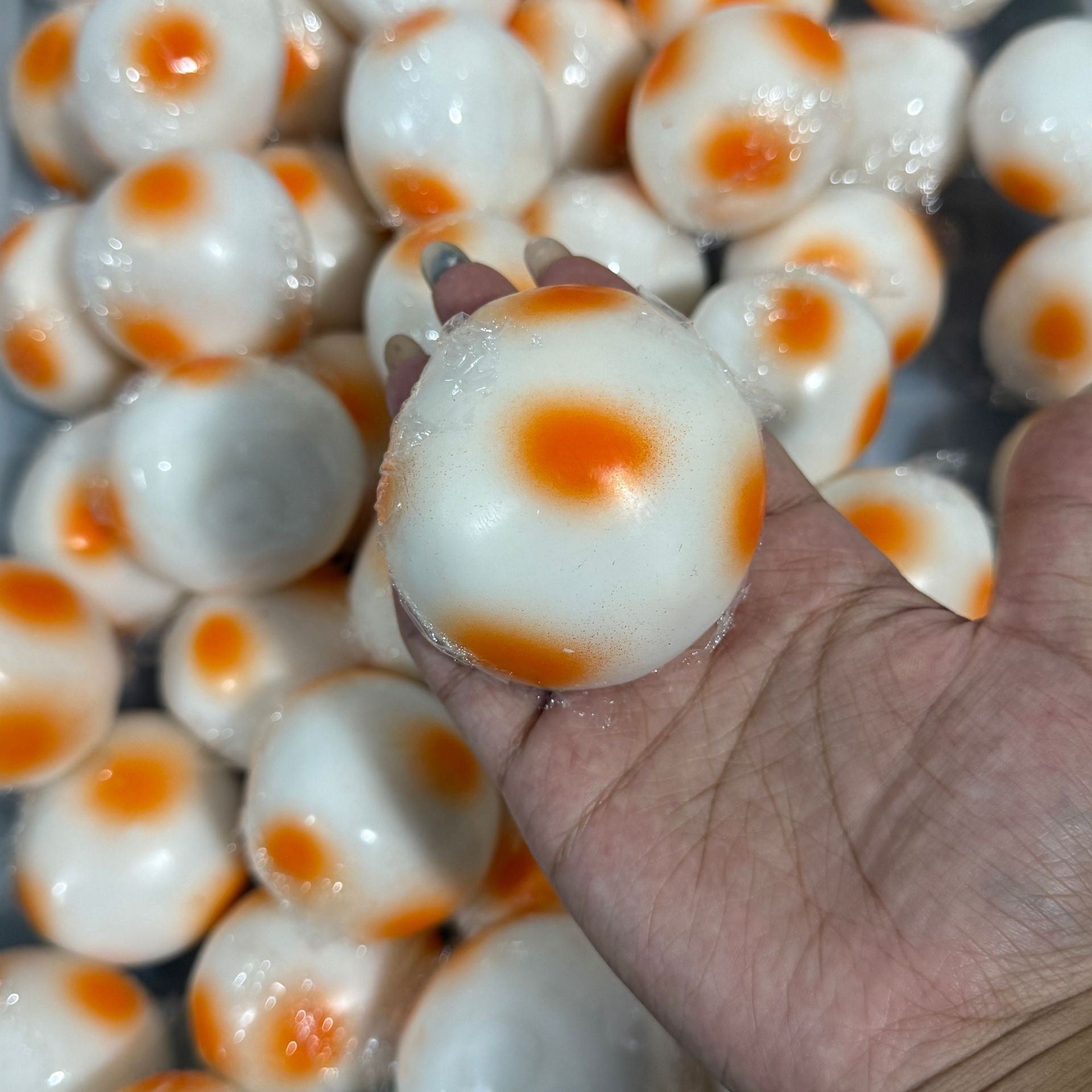 Crunchy Rice Cake Bead & Clay Base Stress Ball Squishy Stress Relief Decompression Toy – product image 4