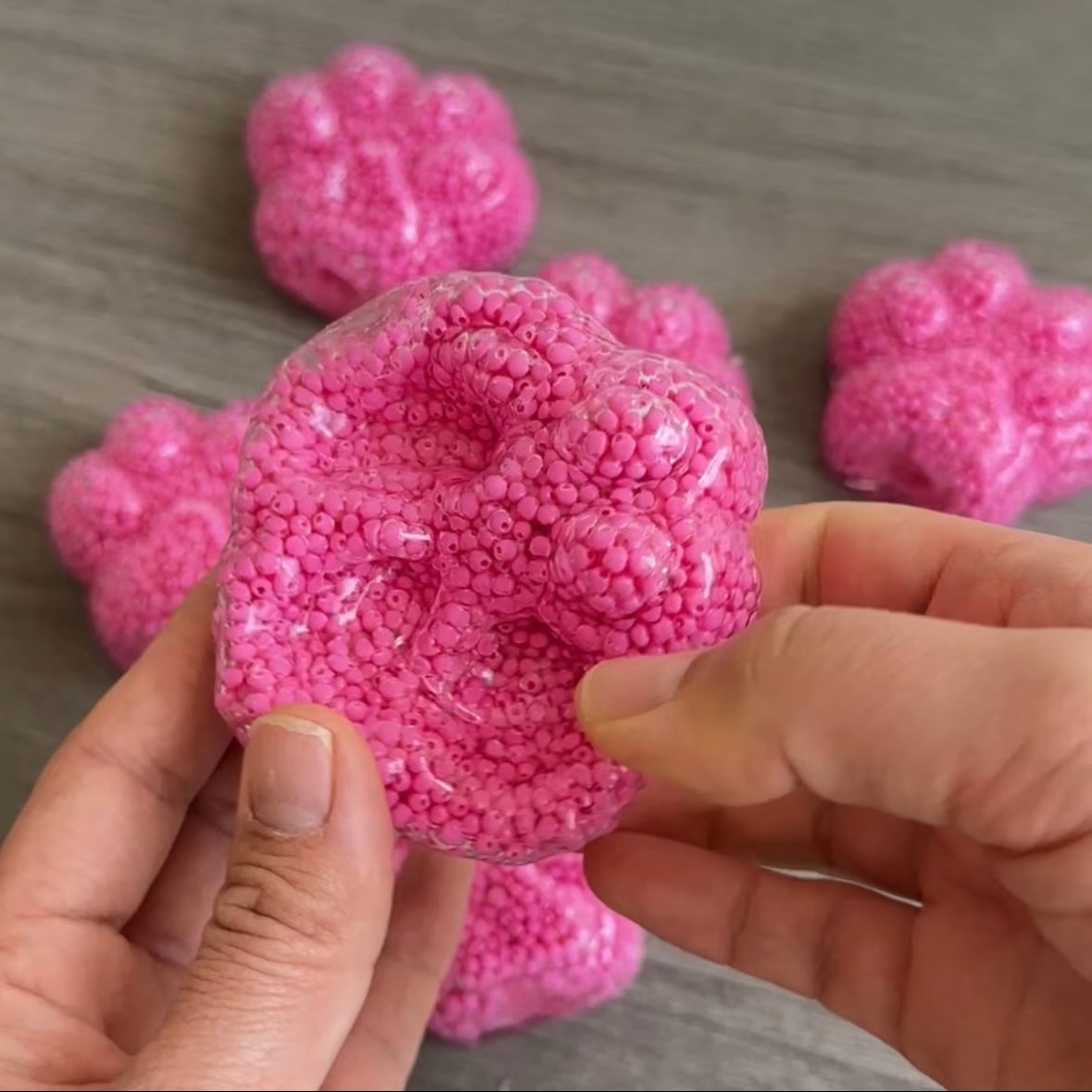 Rose Cat's Paw Handmade Stress Balls – product image 3