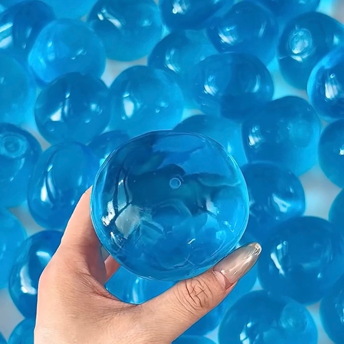 Vaseline Stress Ball Squishy Stress Relief Decompression Toy — Transparent / Lavender Purple / Lake Blue & More – product image 7
