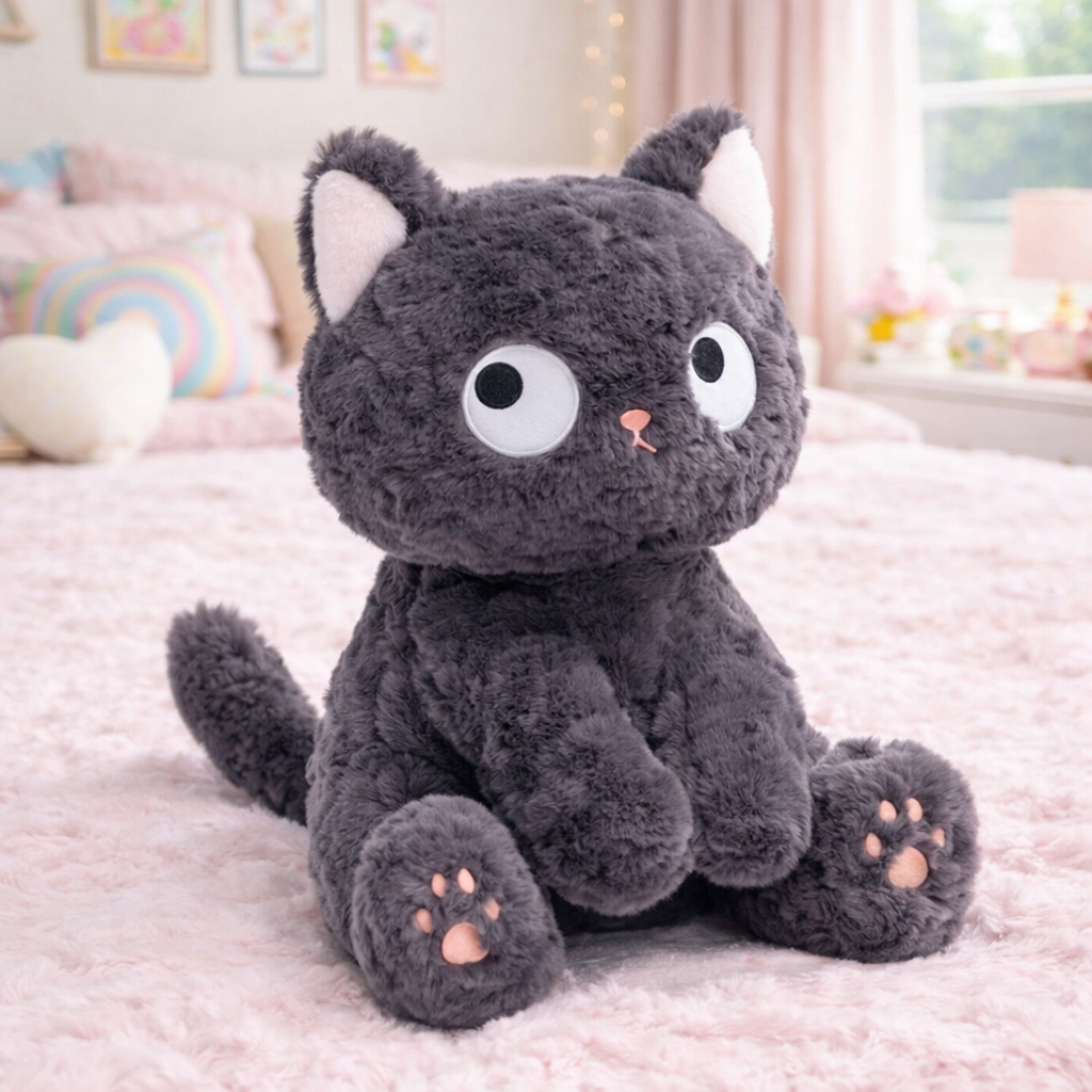 Jiji the Cute Fluffy Black Cat Plushie | Limited stock — image 1