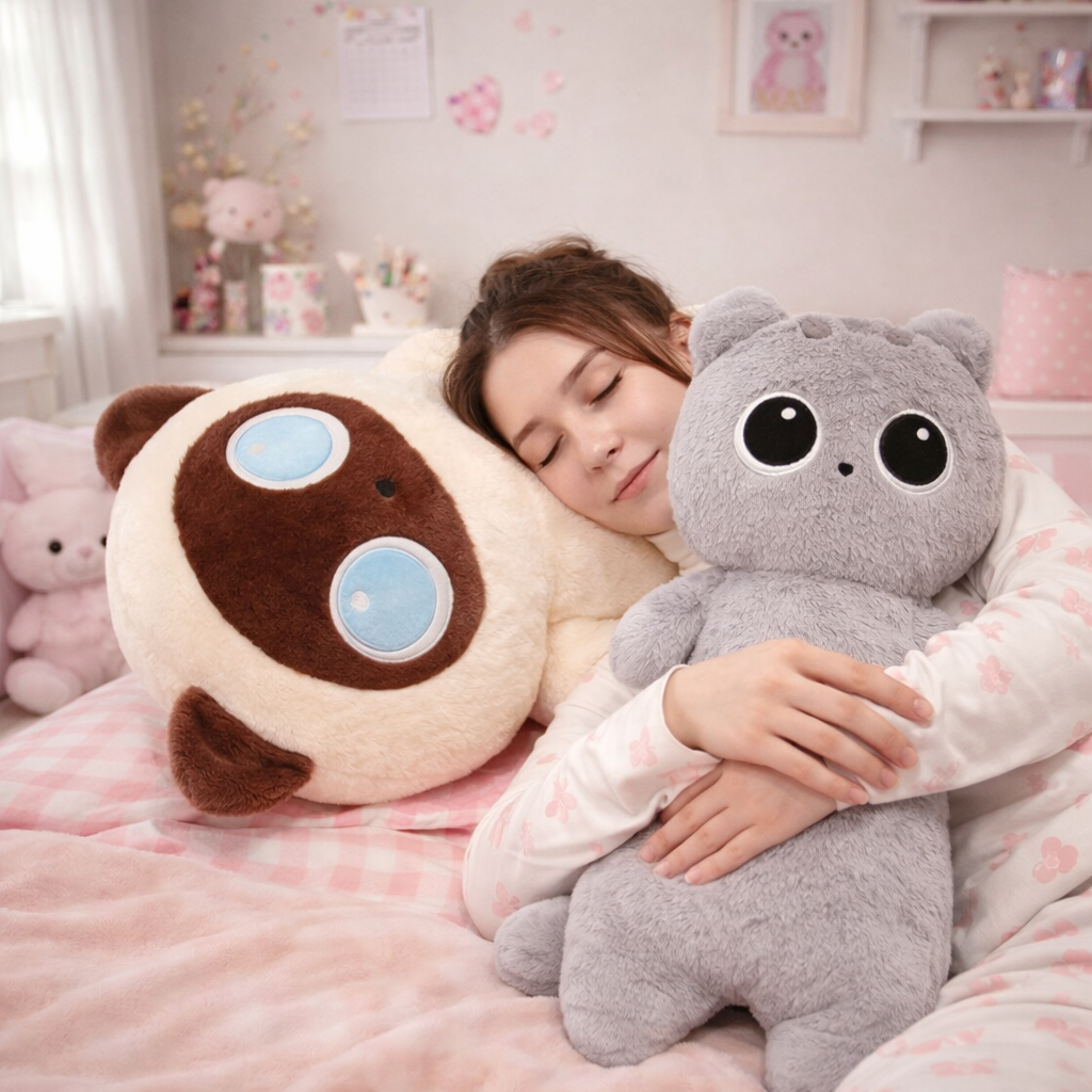 Long Fluffy Huge Cat Family Plushies — image 5