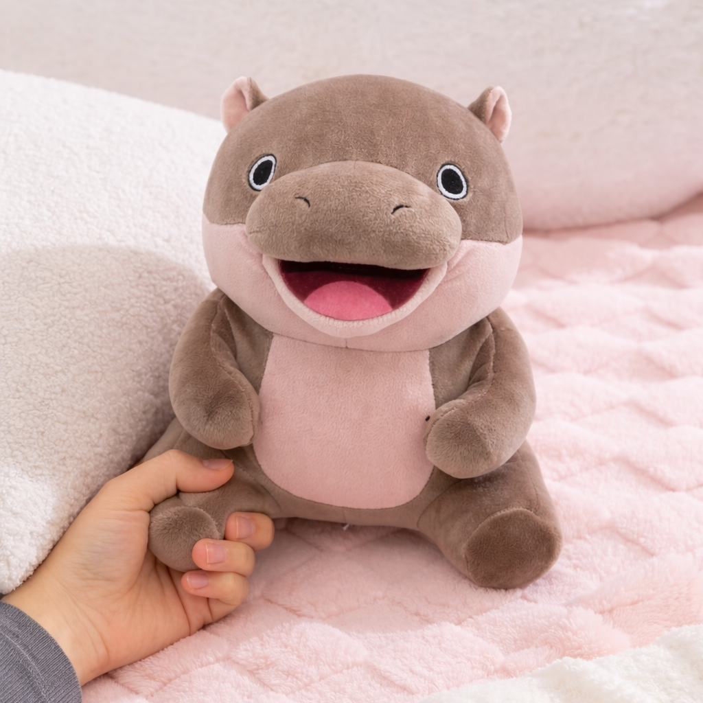 Kawaii Moo Deng Baby Hippo Plushie — image 7