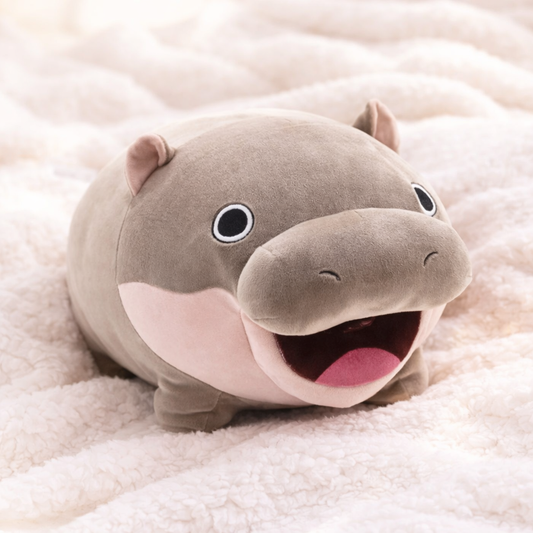 Kawaii Moo Deng Baby Hippo Plushie — image 1