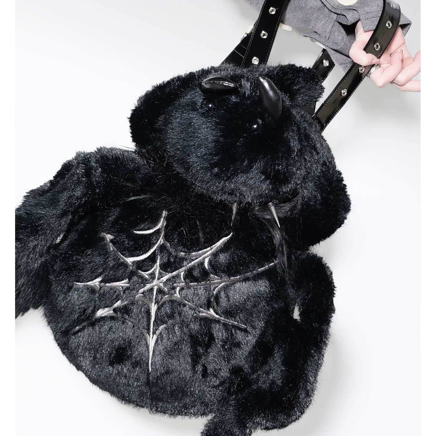 Zhulia Plush Spider Backpack with Strap — image 1