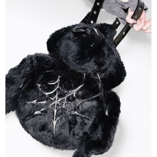 Zhulia Plush Spider Backpack with Strap — image 1