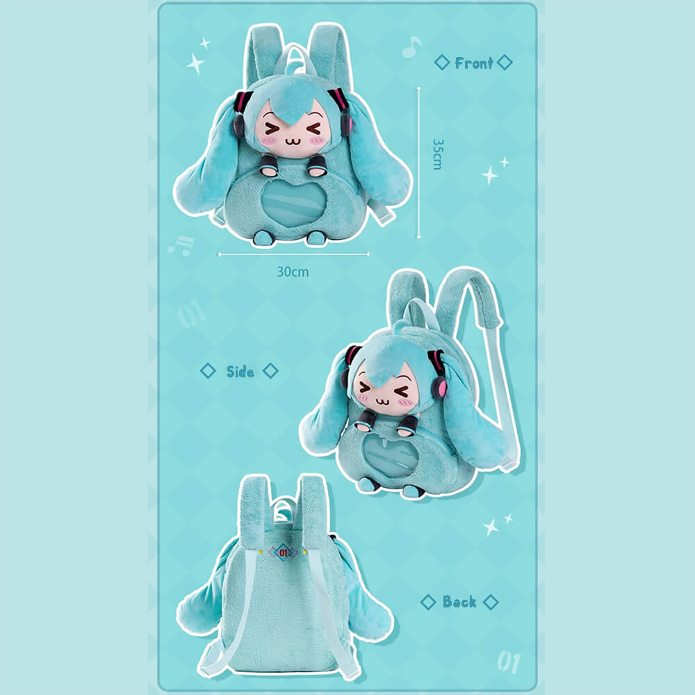 Hatsune Miku Winky Plush Ita Backpack — image 8