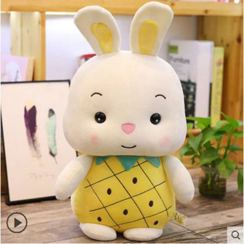 Stuffed Animal Pig or Rabbit in a Strawberry or Pineapple, 9-13"| 32-40 cm — image 5