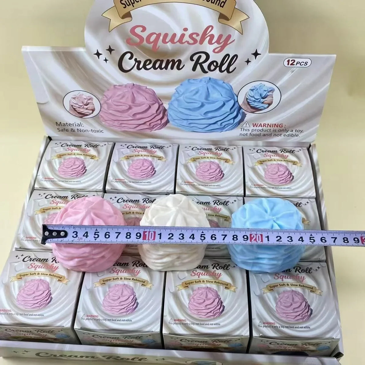 Cream Roll Squishy — Slow-Rise Stress Relief Toy – product image 4