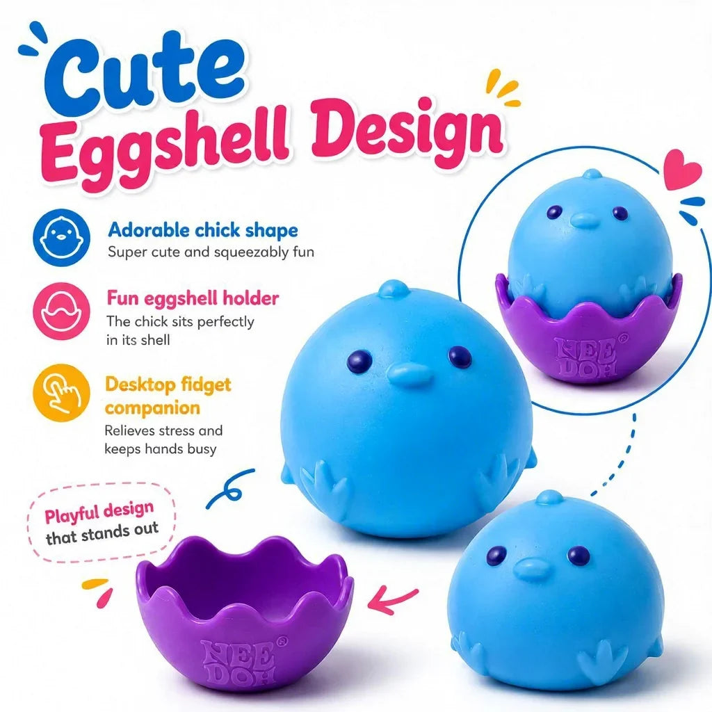 Chick Egg Squishy — Peelable Shell Stress Relief Squeeze Toy – product image 3
