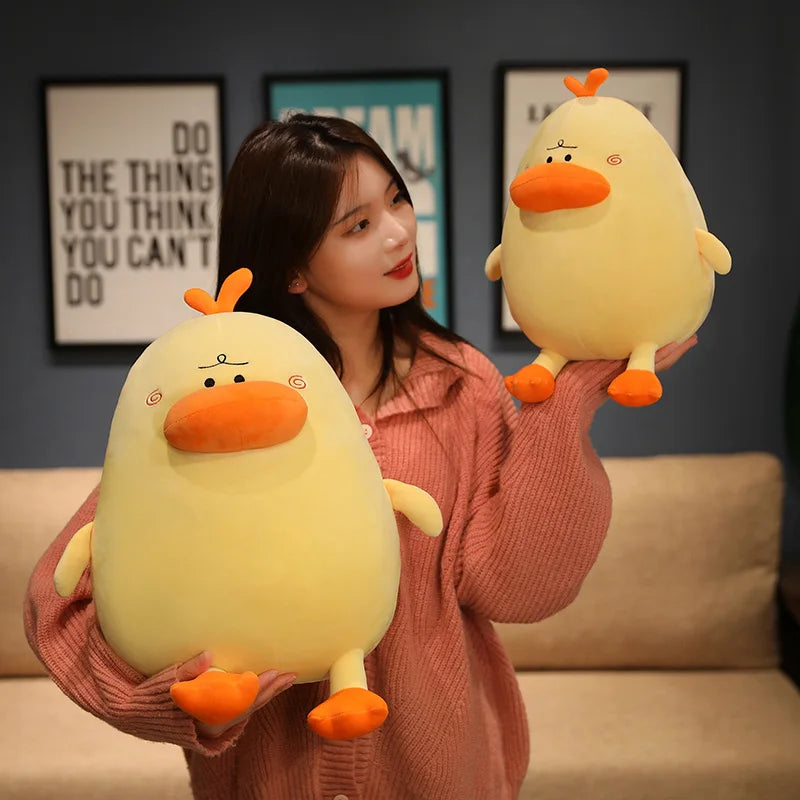 Funny Lips Duck Plush Toy - Soft Round Duck Pillow, 12-16" | 30-40 cm — image 4
