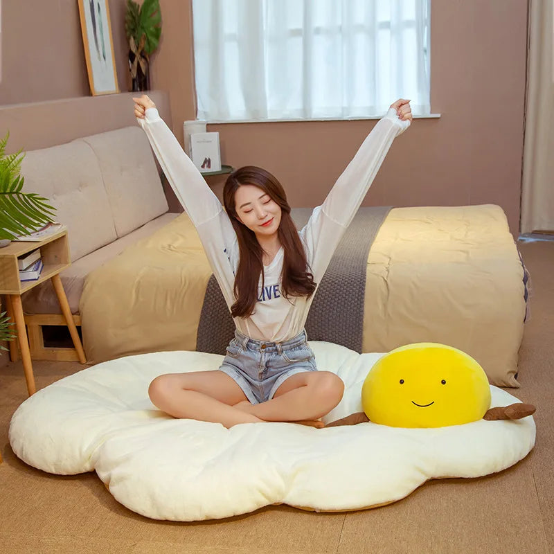 Plushie Jumbo Fried Egg Floor Cushion, 35-51" | 90-130 cm — image 3